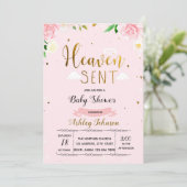 Invitation de petite fille envoyée par le ciel (Debout devant)