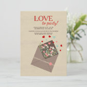 Invitation de petits bouquets de Valentine (Debout devant)