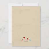 Invitation de petits bouquets de Valentine (Dos)