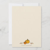Invitation de petits Citrouilles Baby showers (Dos)