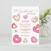 Invitation De petits coeurs de donuts pour la Saint-Valentin (Debout devant)