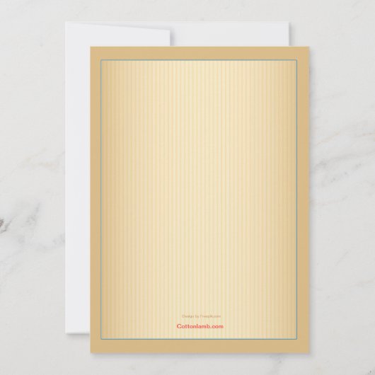 Invitation de petits gâteaux d'anniversaire (Dos)