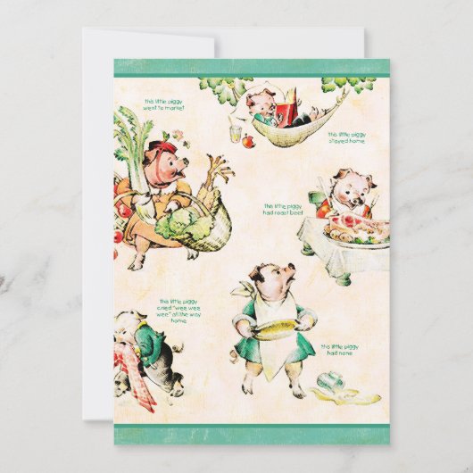 Invitation de petits piggies (Devant)