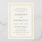 Invitation de pétrole à la frontière dorée (Recto)