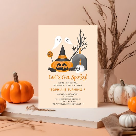 Invitation De Peur Obtenir Éffrayant Anniversaire Halloween