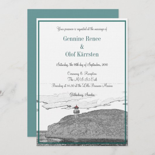 Invitation de phare - Croquis (Devant / Derrière)