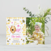 Invitation de photo d'abeille (Debout devant)