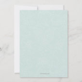 Invitation de photo d'anniversaire de lapin (Dos)