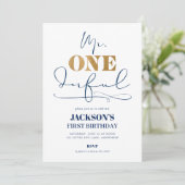 Invitation de photo d'anniversaire de M. ONEderful (Debout devant)