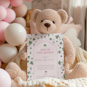 Invitation de photo d'anniversaire de première ann