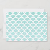 Invitation de photo d'anniversaire de sirène (Dos)