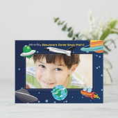 Invitation de photo d'aventure de l'espace (Debout devant)