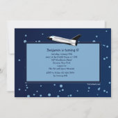 Invitation de photo d'aventure de l'espace (Dos)