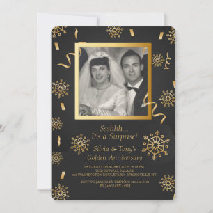 Invitation de photo de célébration d'hiver