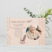 Invitation de photo de chaise de basculage (Debout devant)