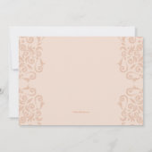 Invitation de photo de chaise de basculage (Dos)