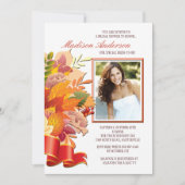 Invitation de photo de couleurs de chute (Devant)