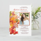 Invitation de photo de couleurs de chute (Debout devant)