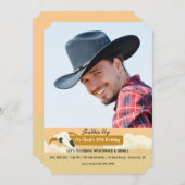 Invitation de photo de crâne de vache (Devant / Derrière)