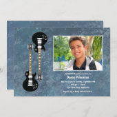 Invitation de photo de deux guitares (Devant / Derrière)