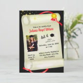 Invitation de photo de diplôme (Debout devant)