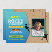 Invitation de photo de fête d'anniversaire (Devant / Derrière)