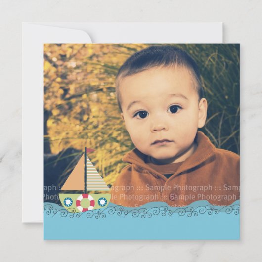 Invitation de photo de fête d'anniversaire de (Devant)