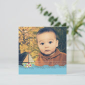 Invitation de photo de fête d'anniversaire de (Debout devant)