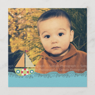 Invitation de photo de fête d'anniversaire de