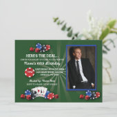 Invitation de photo de fête d'anniversaire de nuit (Debout devant)