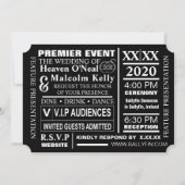 Invitation de photo de fiançailles (Dos)