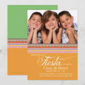 Invitation de photo de fiesta (Devant / Derrière)