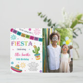 Invitation de photo de Fiesta modifiable (Debout devant)