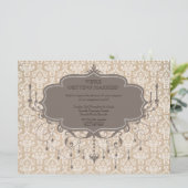 Invitation de photo de lustre d'antiquité de (Debout devant)