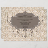 Invitation de photo de lustre d'antiquité de (Devant / Derrière)