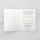 Invitation de photo de mariage de jardin (Intérieur)