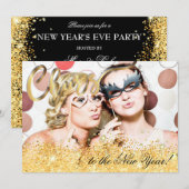 Invitation de photo de parties scintillantes de la (Devant / Derrière)