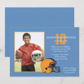 Invitation de photo de passioné du football (Devant / Derrière)