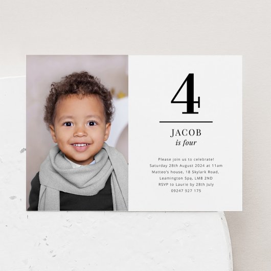 Invitation de photo de paysage quatre