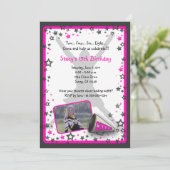 Invitation de photo de pom-pom girl (Debout devant)