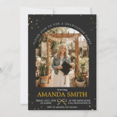 Invitation de photo de remise de diplôme avec un é (Devant)