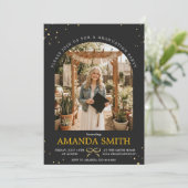 Invitation de photo de remise de diplôme avec un é (Debout devant)