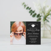 Invitation de photo de remise de diplôme minimalis (Debout devant)