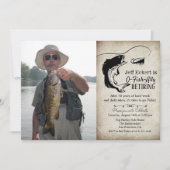 Invitation de photo de retraite de pêche (Devant)