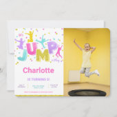 Invitation de photo de saut (Devant)