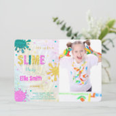 Invitation de photo de slime (Debout devant)