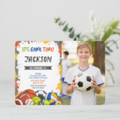 Invitation de photo de sport (Debout devant)