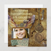 Invitation de photo de Steampunk (Devant / Derrière)