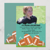 Invitation de photo des football (Devant / Derrière)