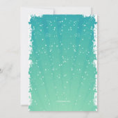 Invitation de photo d'étiquette de flocon de neige (Dos)